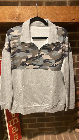 Camo Quarter Zip