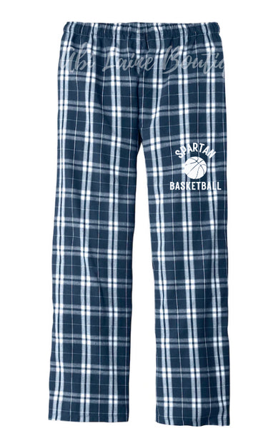 SPARTAN Basketball Flannel Plaid Pants