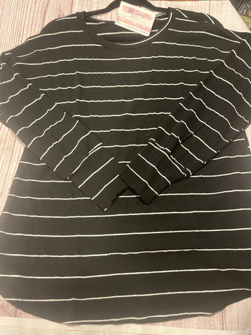 Black stripe long sleeve