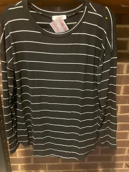 Black stripe long sleeve