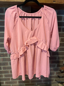 Pink babydoll top