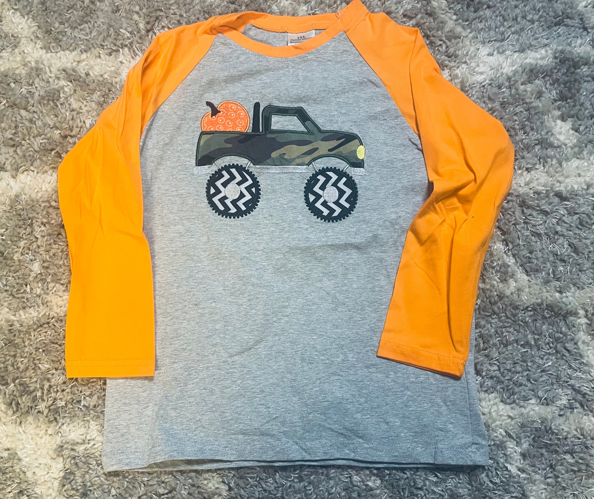 Boy Halloween Truck Long Sleeve