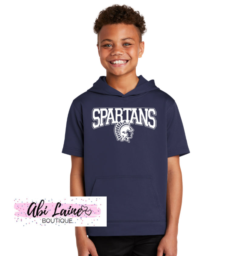 2023 Spartan Hoodie (Youth Dry-Fit Short Sleeve Hoodie)