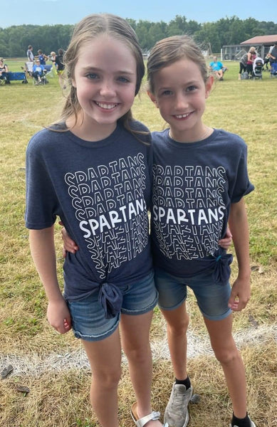 2023 Youth Stacked Spartan T-Shirt