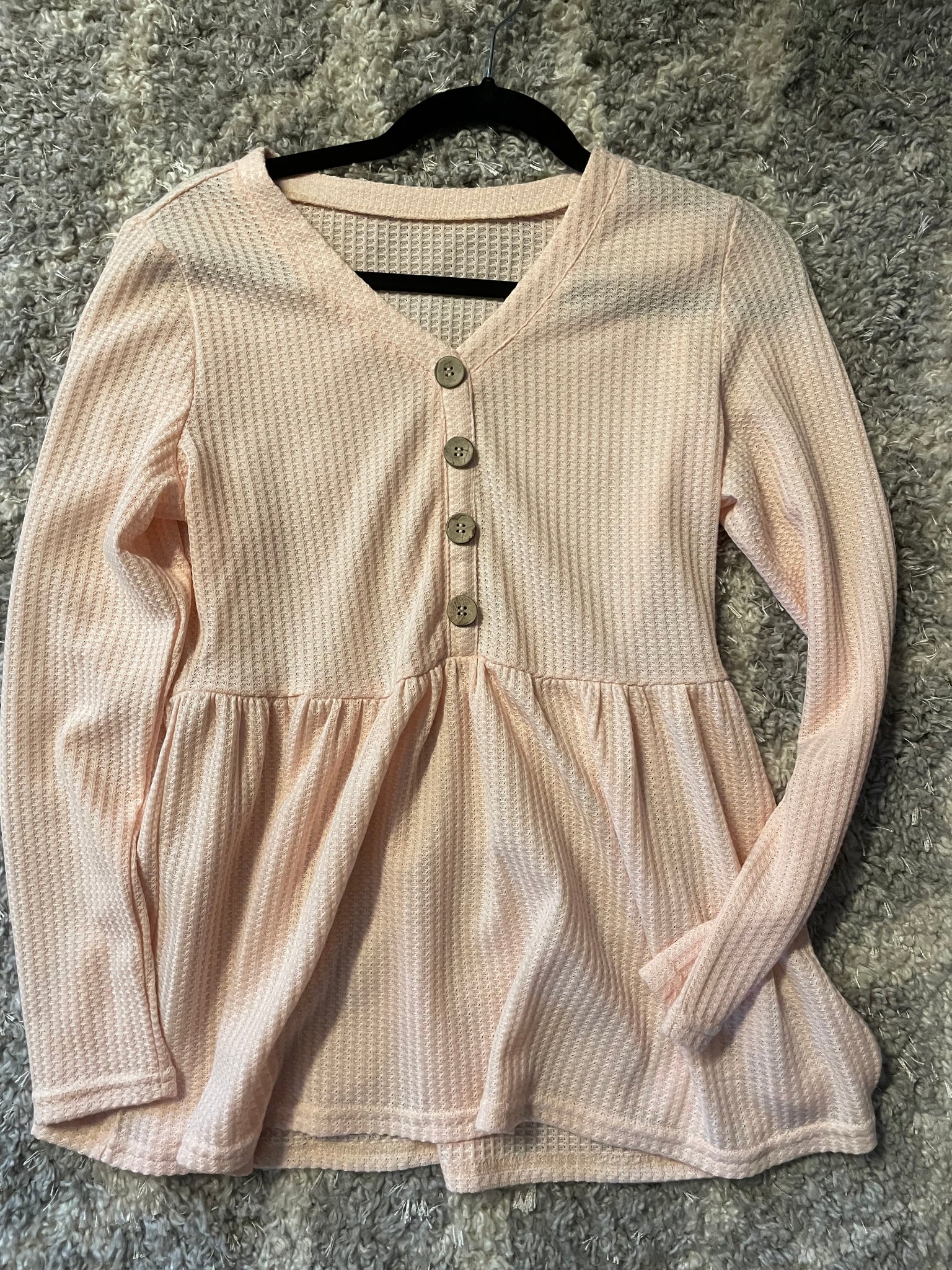 Beige babydoll top