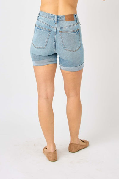 Judy Blue Full Size Tummy Control Denim Shorts