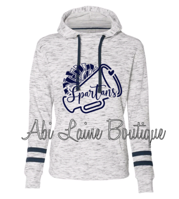 Adult - Spartans Cheer Marble Hoodie