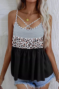 Leopard Criss-Cross Cami