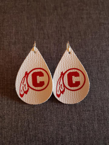Carlisle Indians Mascot Earrings