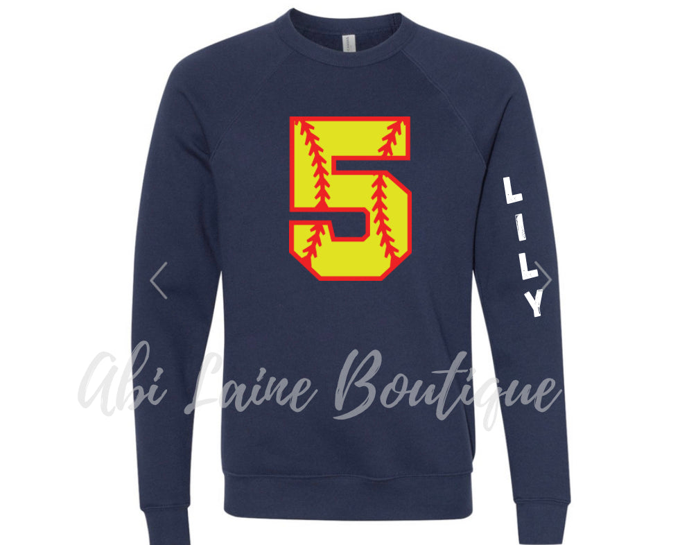 Softball Number Shirt