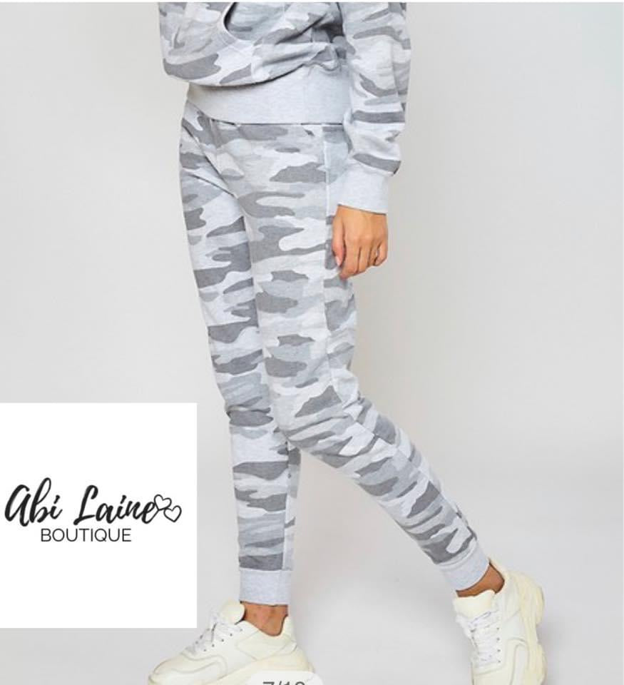 Gray Camo Joggers