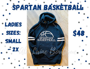 Ladies Spartan Basketball Hoodie