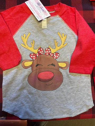 Girl Reindeer Raglans